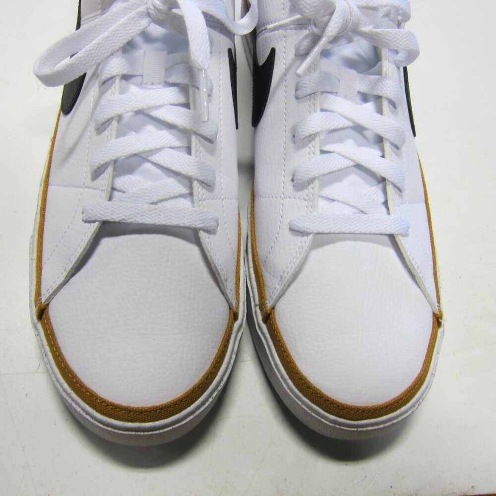 Nike Court Legacy Men's 12.5 White/Desert Ochre/Black Shoe's DH3162-100 - Picture 3 of 9